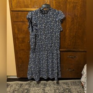 1.STATE Blue Floral dress